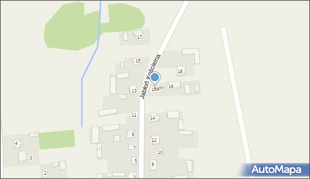 Jabłoń Kościelna, Sokołowska, 16A, mapa Jabłoń Kościelna