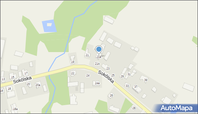 Janów, Sokólska, 21a, mapa Janów