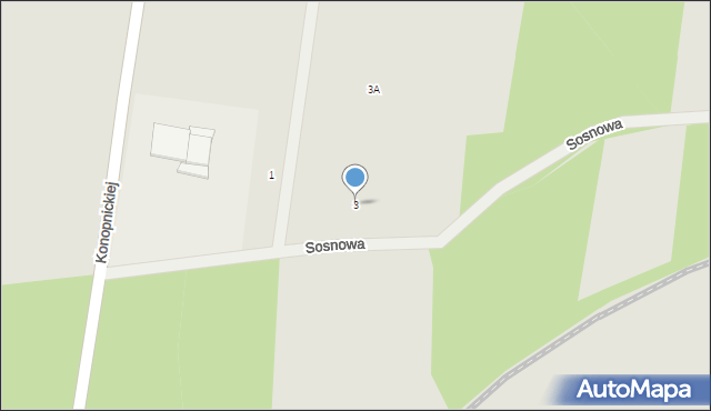 Jastrząb, Sosnowa, 3, mapa Jastrząb