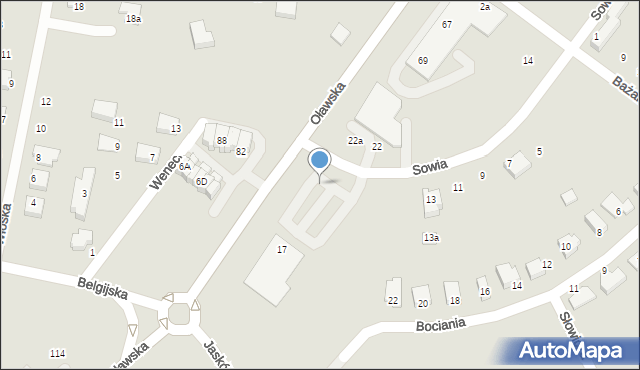 Jelcz-Laskowice, Sowia, 17, mapa Jelcz-Laskowice