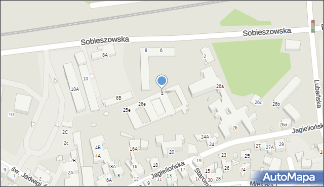 Jelenia Góra, Sobieszowska, 4, mapa Jelenia Góra