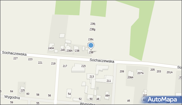 Kaputy, Sochaczewska, 236, mapa Kaputy