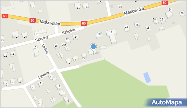 Karniewo, Sosnowa, 7, mapa Karniewo