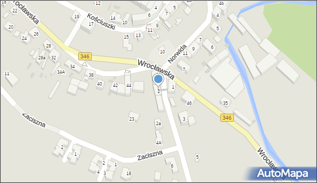 Kąty Wrocławskie, Sobótki, 2, mapa Kąty Wrocławskie