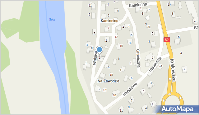 Kobiernice, Solna, 1, mapa Kobiernice