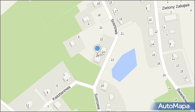 Kobysewo, Sosnowa, 26, mapa Kobysewo