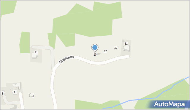 Konary, Sosnowa, 25, mapa Konary