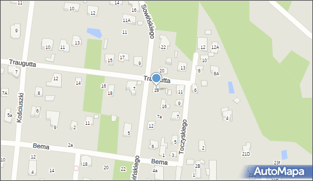 Konstancin-Jeziorna, Sowińskiego Józefa, gen., 18, mapa Konstancin-Jeziorna