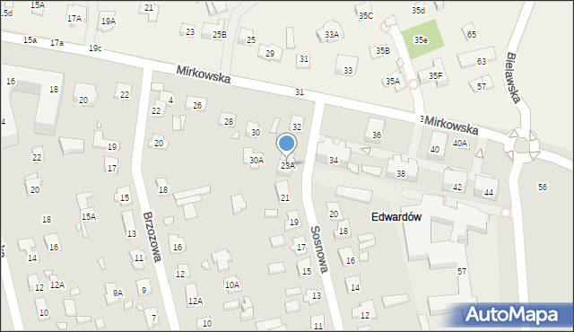 Konstancin-Jeziorna, Sosnowa, 23A, mapa Konstancin-Jeziorna