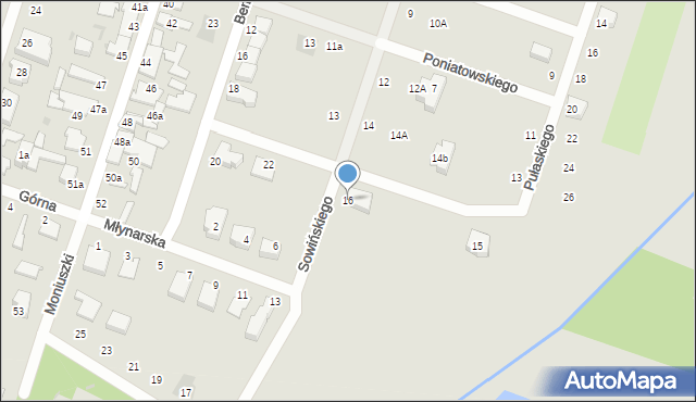 Konstantynów Łódzki, Sowińskiego Józefa, gen., 16, mapa Konstantynów Łódzki