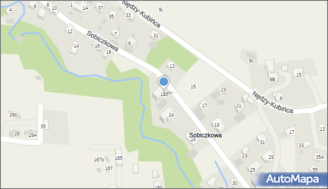 Kościelisko, Sobiczkowa, 140, mapa Kościelisko