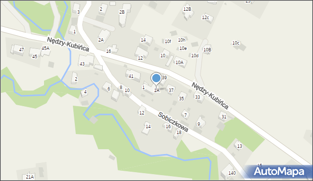 Kościelisko, Sobiczkowa, 1A, mapa Kościelisko