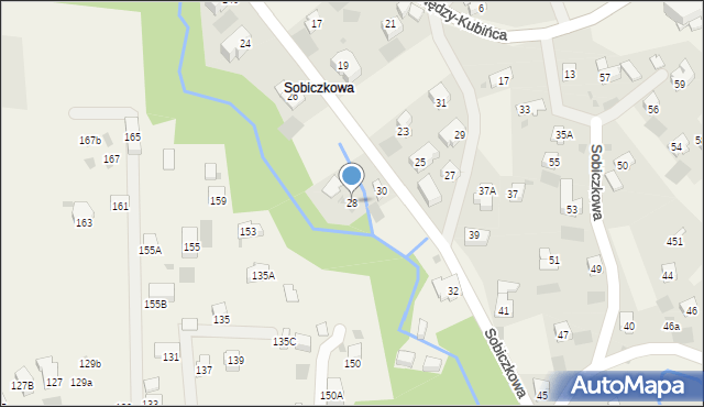 Kościelisko, Sobiczkowa, 28, mapa Kościelisko