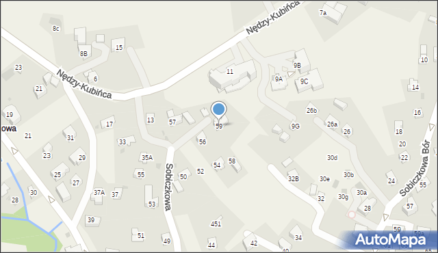 Kościelisko, Sobiczkowa, 59, mapa Kościelisko