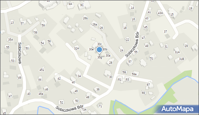 Kościelisko, Sobiczkowa Bór, 30g, mapa Kościelisko