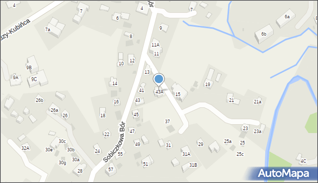 Kościelisko, Sobiczkowa Bór, 43A, mapa Kościelisko