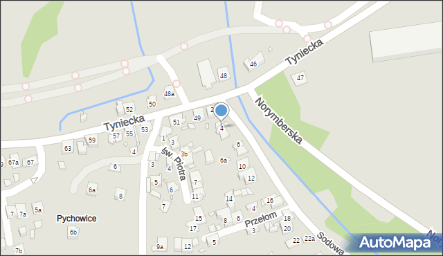 Kraków, Sodowa, 4, mapa Krakowa