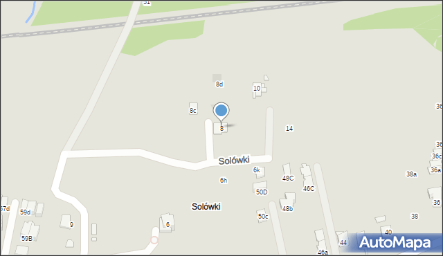 Kraków, Solówki, 8, mapa Krakowa