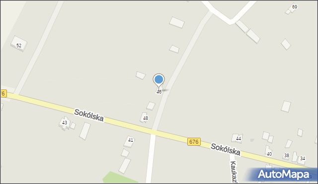 Krynki, Sokólska, 46, mapa Krynki