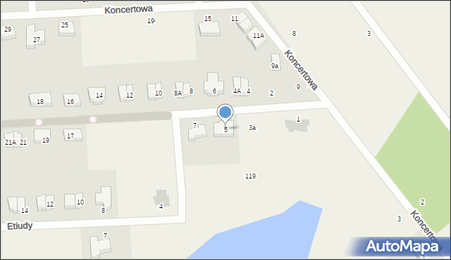 Książenice, Sopranowa, 5, mapa Książenice