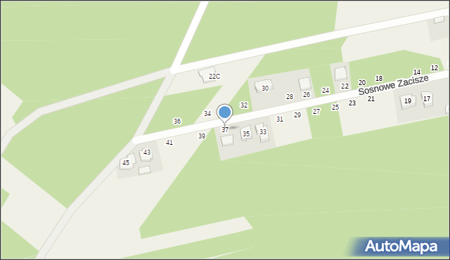 Łaszczówka-Kolonia, Sosnowe Zacisze, 37, mapa Łaszczówka-Kolonia
