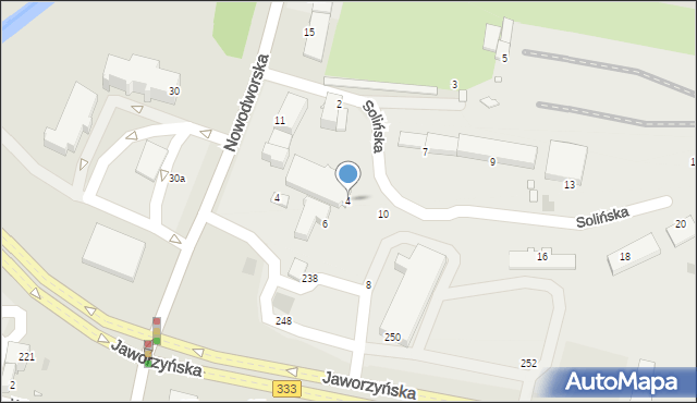 Legnica, Solińska, 4, mapa Legnicy