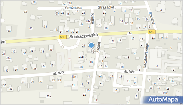 Leszno, Sochaczewska, 23, mapa Leszno