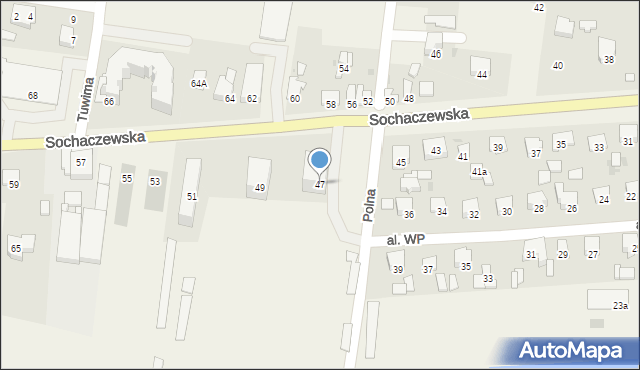 Leszno, Sochaczewska, 47, mapa Leszno