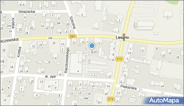 Leszno, Sochaczewska, 5, mapa Leszno