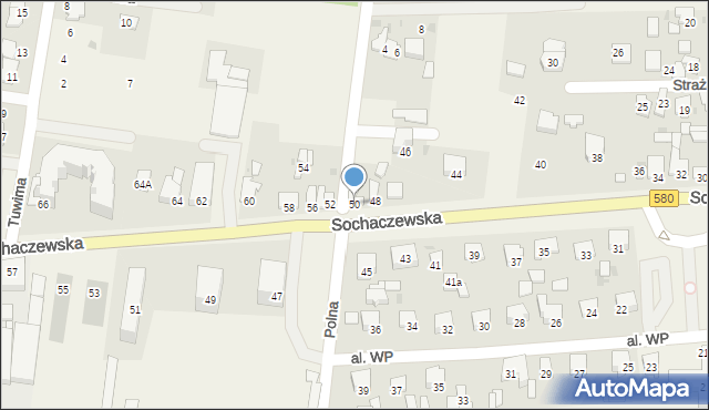 Leszno, Sochaczewska, 50, mapa Leszno