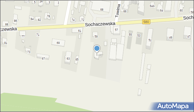 Leszno, Sochaczewska, 65, mapa Leszno