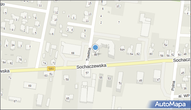 Leszno, Sochaczewska, 66, mapa Leszno