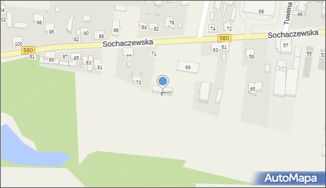 Leszno, Sochaczewska, 67, mapa Leszno