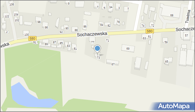 Leszno, Sochaczewska, 75, mapa Leszno