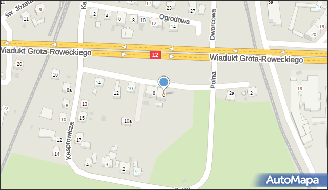 Leszno, Sokoła, 6, mapa Leszno