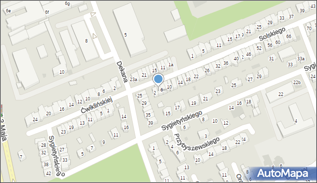 Leszno, Solskiego Ludwika, 4, mapa Leszno