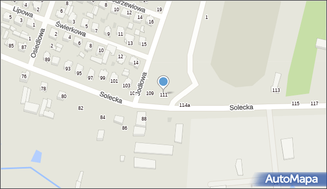 Lipsko, Solecka, 111, mapa Lipsko
