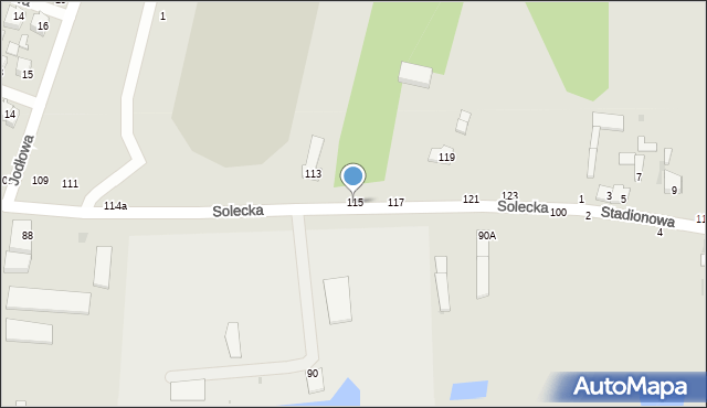 Lipsko, Solecka, 115, mapa Lipsko