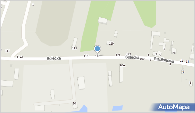 Lipsko, Solecka, 117, mapa Lipsko