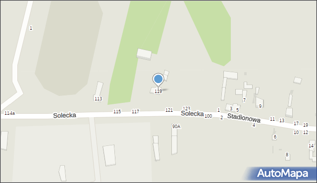 Lipsko, Solecka, 119, mapa Lipsko