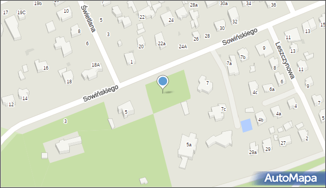 Łódź, Sowińskiego Józefa, gen., 5a, mapa Łodzi