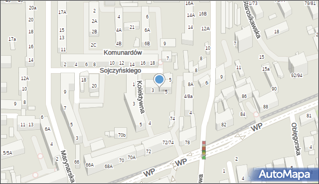 Łódź, Sojczyńskiego Stanisława, kpt., 3/5, mapa Łodzi