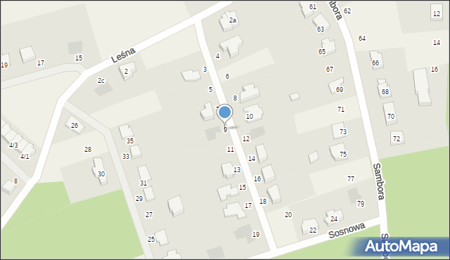 Lubiszewo Tczewskie, Sosnowa, 9, mapa Lubiszewo Tczewskie