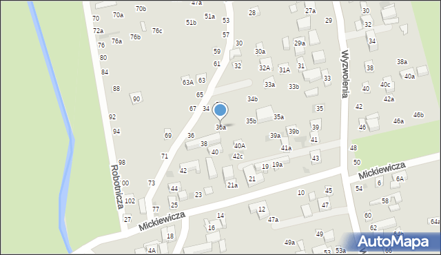 Lublin, Sokolniki, 36a, mapa Lublina