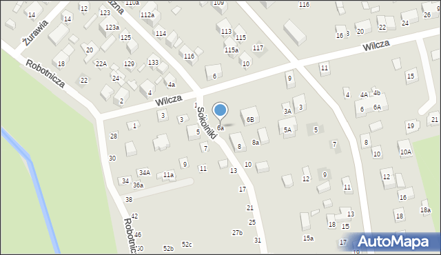 Lublin, Sokolniki, 6a, mapa Lublina