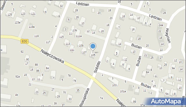 Lublin, Sobótki, 2, mapa Lublina