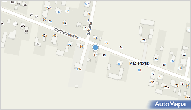 Macierzysz, Sochaczewska, 87, mapa Macierzysz