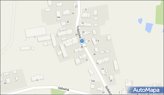 Maniów, Sobócka, 30, mapa Maniów