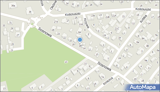 Marki, Sosnowa, 16, mapa Marki