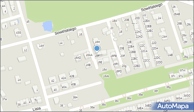 Marki, Sowińskiego Józefa, gen., 16F, mapa Marki